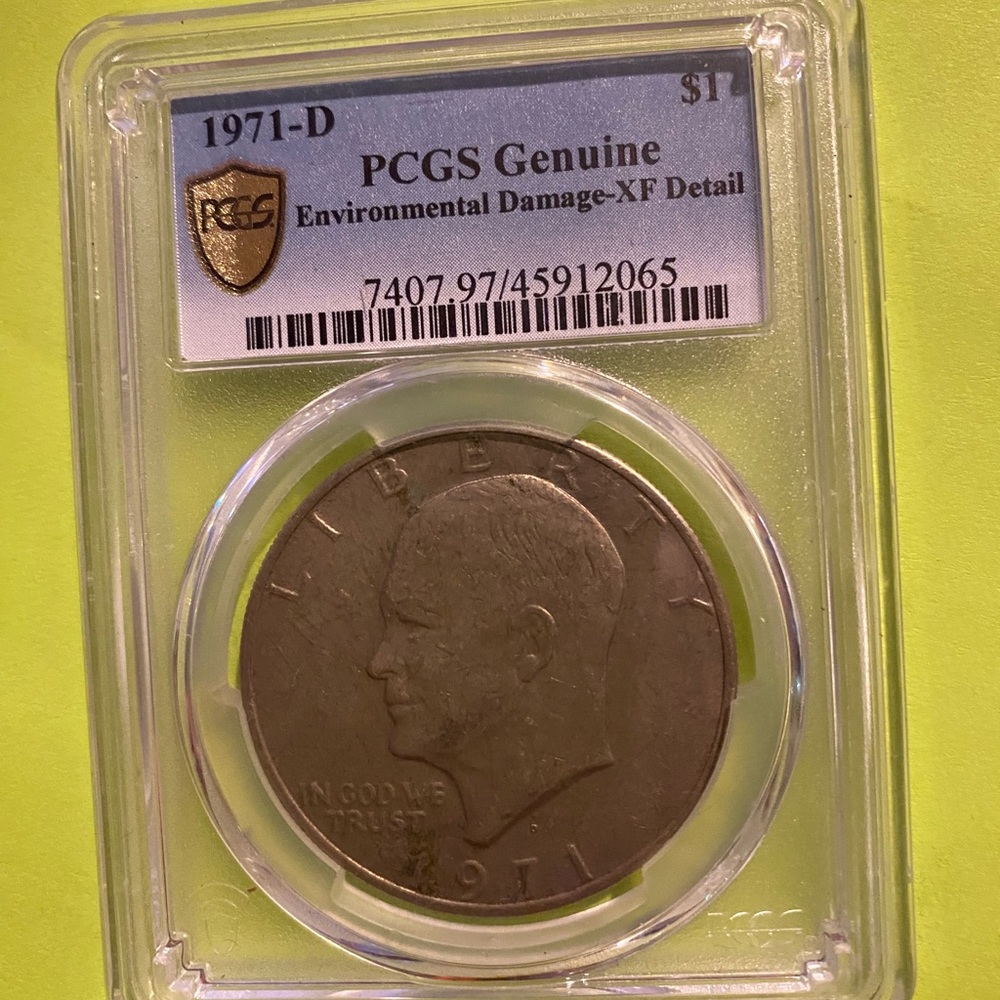 1971 D mint Eisenhower silver dollar
